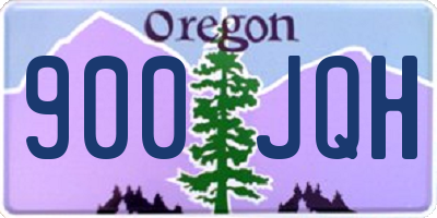 OR license plate 900JQH