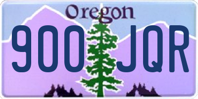 OR license plate 900JQR