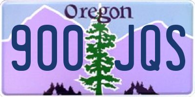 OR license plate 900JQS