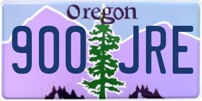 OR license plate 900JRE