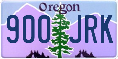OR license plate 900JRK