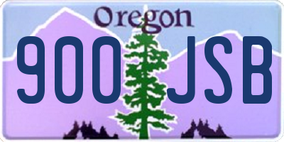 OR license plate 900JSB