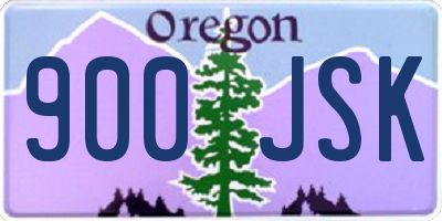OR license plate 900JSK