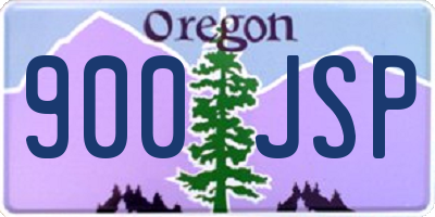 OR license plate 900JSP