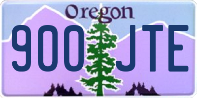 OR license plate 900JTE