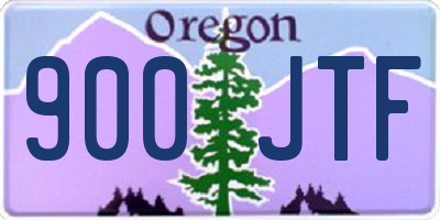 OR license plate 900JTF
