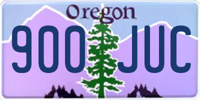 OR license plate 900JUC