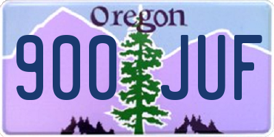 OR license plate 900JUF