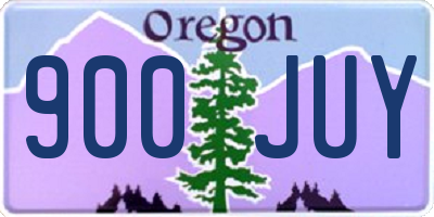 OR license plate 900JUY