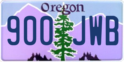 OR license plate 900JWB
