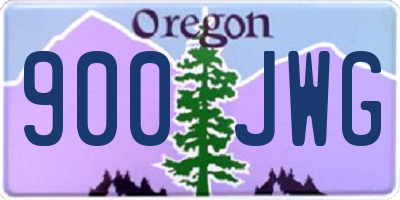 OR license plate 900JWG