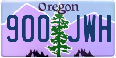 OR license plate 900JWH