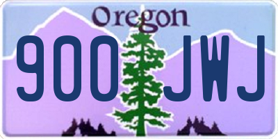 OR license plate 900JWJ