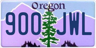 OR license plate 900JWL