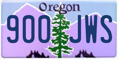 OR license plate 900JWS