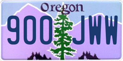 OR license plate 900JWW