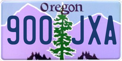OR license plate 900JXA