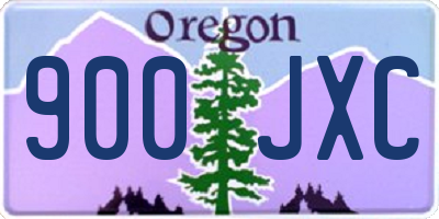 OR license plate 900JXC