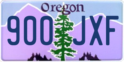 OR license plate 900JXF