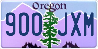OR license plate 900JXM