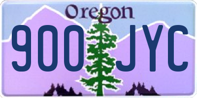 OR license plate 900JYC