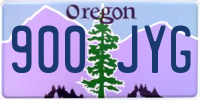 OR license plate 900JYG