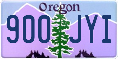 OR license plate 900JYI