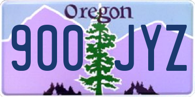 OR license plate 900JYZ