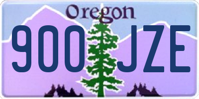 OR license plate 900JZE