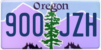 OR license plate 900JZH