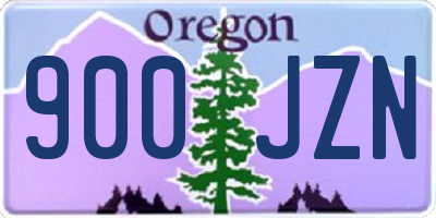 OR license plate 900JZN