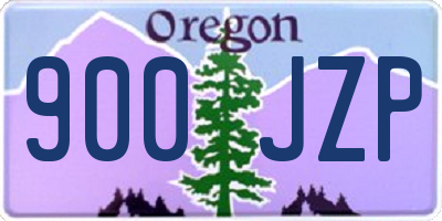 OR license plate 900JZP