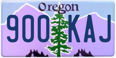 OR license plate 900KAJ