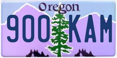 OR license plate 900KAM
