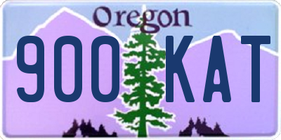 OR license plate 900KAT