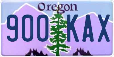 OR license plate 900KAX