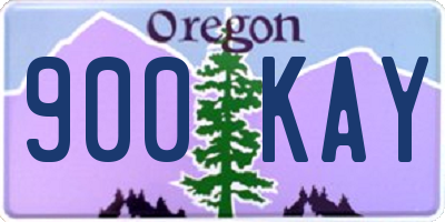 OR license plate 900KAY