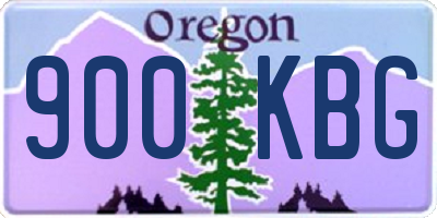 OR license plate 900KBG