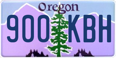 OR license plate 900KBH