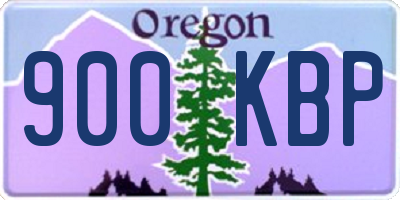OR license plate 900KBP