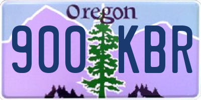 OR license plate 900KBR