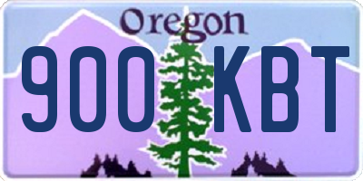 OR license plate 900KBT