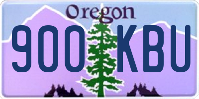 OR license plate 900KBU