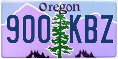 OR license plate 900KBZ