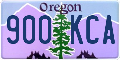 OR license plate 900KCA