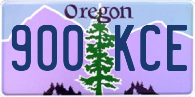 OR license plate 900KCE