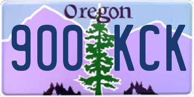 OR license plate 900KCK