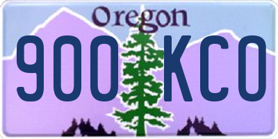 OR license plate 900KCO