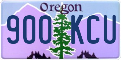OR license plate 900KCU