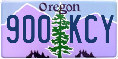 OR license plate 900KCY